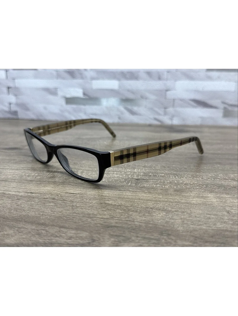 Burberry Eyeglasses Frames Only, B 2094 3001, 52-17-135, Black/Brown, Italy